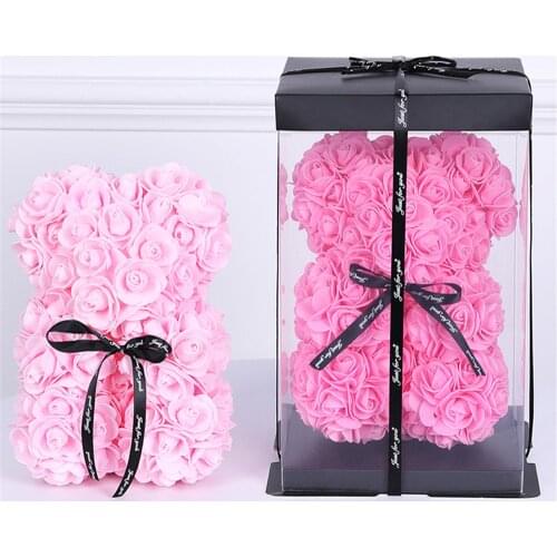 Valentines Day gift High quality 25cm Red Teddy Bear Pink Artificial Decoration Christmas Gift Womans Valentines Day Gift