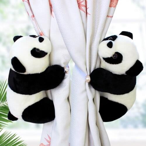 2 Piece Panda Curtain Hanging Belt Tieback Kids Room Cute Charm New Home Decoration Curtain Ornament cp139c