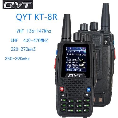 QYT Popular Walkie Takie Portable KT-8R KT8R 4 Four Quad Band Outdoor Intercom U/VHF Two-Way Ham CB Radio FM Transceiver Player
