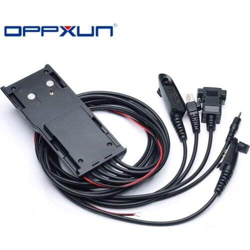 Oppxun 5 In1 Programmering Cable For Motorola CM160 CM200 CM300 CM340 GP338 GP340 GP328Plus GP338Plus CP040 CP125 CP140 GP300
