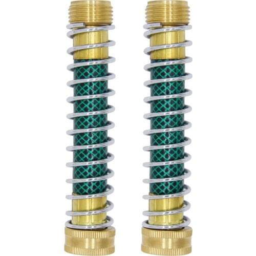 Garden Hose Extension Adapter, FlexibleHose Kink Protector with Coil Spring for RV Inline Water Filters, Pack of 2