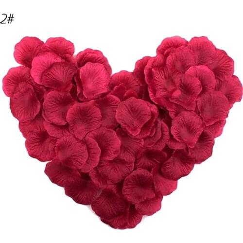 Random color Fake Rose Petals Flower Girl Toss Silk Petal Artificial Petals For Wedding Confetti Party Event Decoration