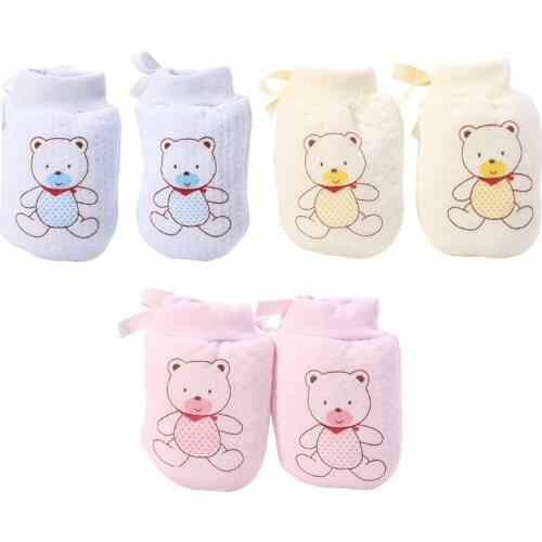 Lovely Baby Infant Boys Girls Anti Scratch Mittens Soft Newborn Gloves Gifts