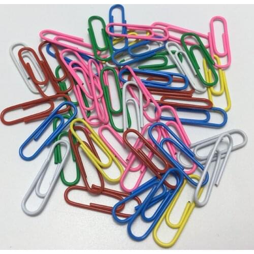 WANGLUFEI 20PCS Colorful Metal Binder Clip Paper Clip Office Stationery Binding Supplies Office Shool Stationery Marking Clips