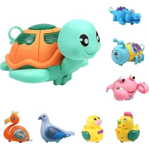 Animal Wind-up Toy Lighting High Simulation Educational Turtles Crocodiles Bees Wind up Toy for Kids Nice Gift for Chidren
