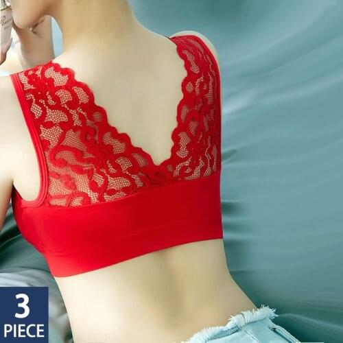 VIP 3pcs Women Bra Seamless Plus Size Bra