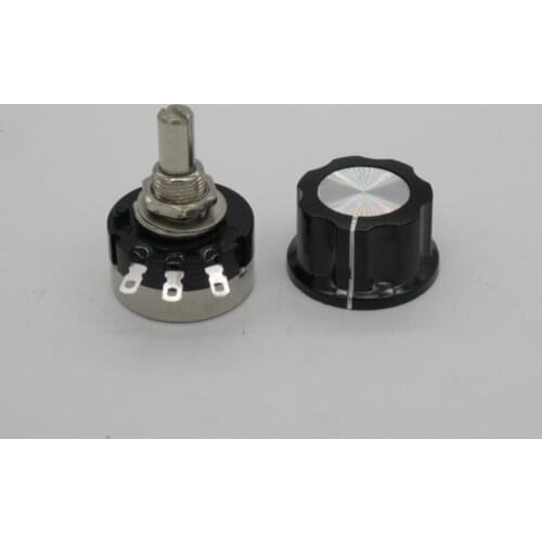 1ps RV24YN20SB504 2W 470K ohm Rotary Taper Potentiometer with knob 2 Watts for resistance input solid state relay SSR