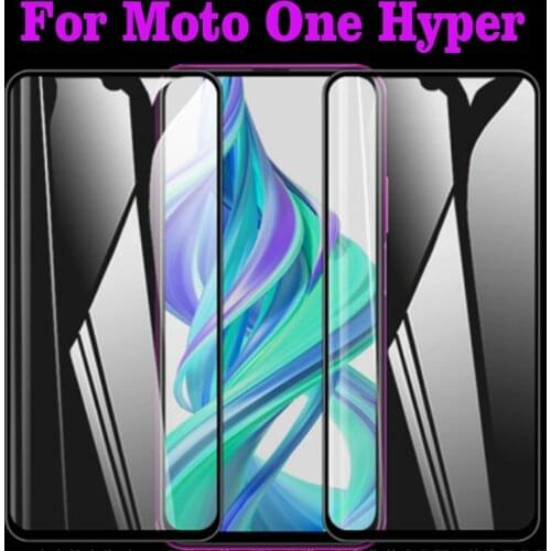 10PCS/Lot 3D Full Glue Tempered Glass For MOTO One Hyper Full Cover 9H Protective film Screen Protector For MOTO One Hyper