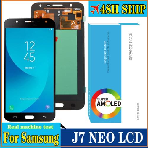 100% Original Amoled 5.5'' Display for Samsung Galaxy J7 Neo J701 J701F J701M J7 Core LCD Touch Screen Digitizer Repair Parts