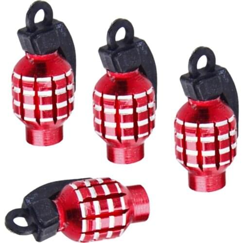 4PCS CNC Car Truck Air Port Cover Tire Rim Valve Wheel Stem Caps