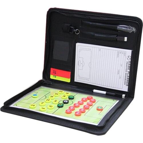 Zipper 4 In 1 Soccer Board Magnetic Coach Basketball Handball Volleyball Tactical Board Coaching Game Tactic Strategy Clipboard