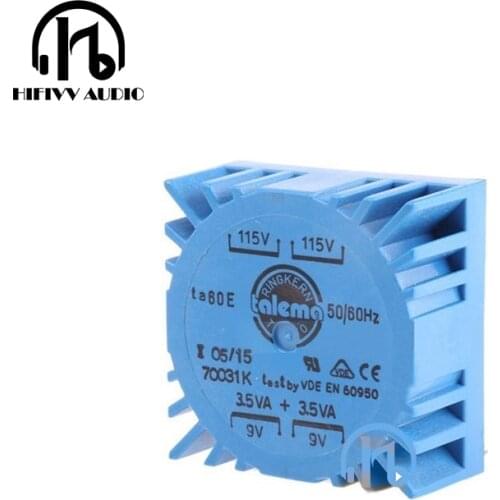 7W hifi audio Sealed transformer 7W Output voltage 9V 9V Green sealed transformer M7 DAC transformer