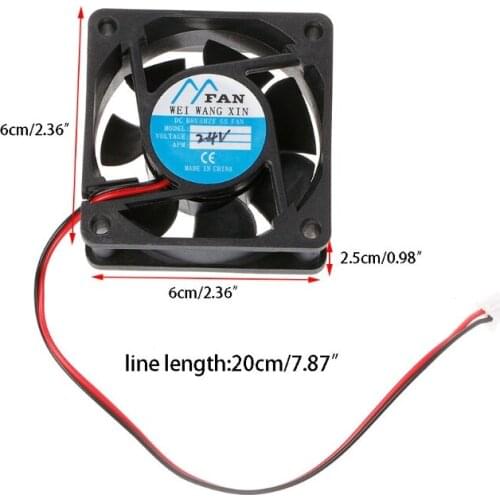 ANENG DC 12V 2-Pin Cooler Brushless PC CPU Case Cooling Fan 6025 New 60mm*60mm*25mm high quality Fan
