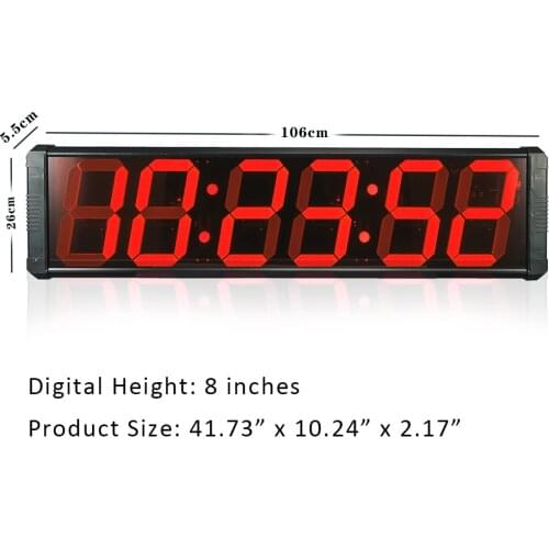 High Quality Big Digital Wall Clock LED Multifunction Clocks With Modern Design Stopwatch Indoor Race timer Countdown Electronic