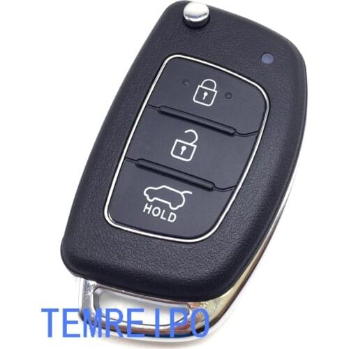 Replacement key shell For Hyundai i30 i20 Car Flip Remote Key cover i35 key 3 button key blank entry system shell