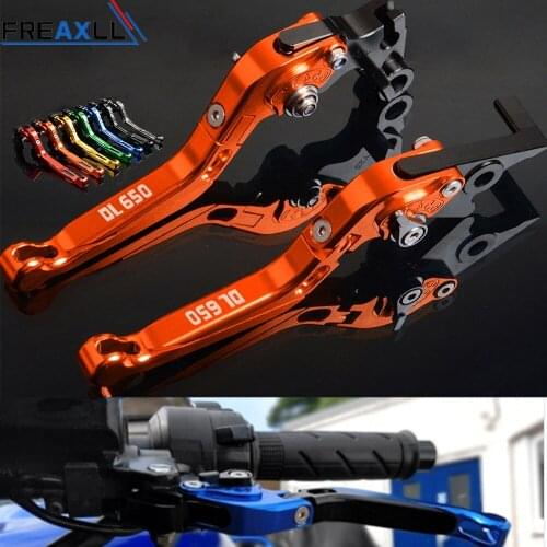 For Suzuki DL650 DL 650 V-STROM 2004-2012 Motorbike Accessories Levers CNC Aluminum Adjustable Motorcycle Brake Clutch Levers