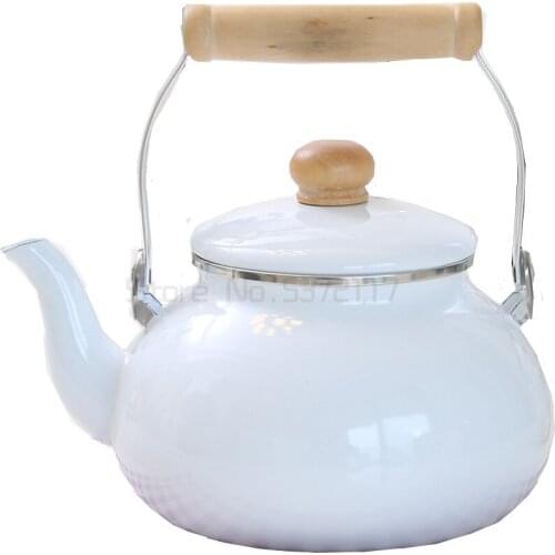 Enamel kettle Large Capacity Thickened flat bottom High Quality Tea Pot Used On Electromagnetic Stove Gas Range