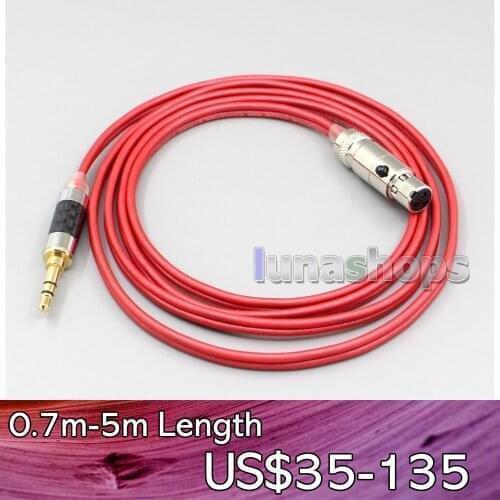 LN006692 4.4mm XLR 2.5mm 99% Pure PCOCC Earphone Cable For Beyerdynamic DT1770 DT1990 PRO AKG K181 pro 2015 M220 Pro Headphone