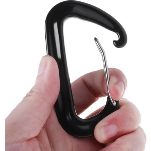 Aviation Aluminum D Shape Carabiner 12KN Hammock Safety Clasp Climbing Buckle