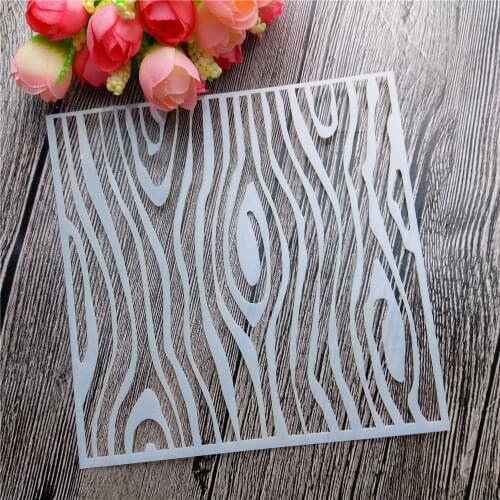 Scrapbooking tool card DIY album masking spray painted template drawing cake stencils laser cut templates wood grain ST53