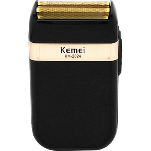 KEMEI Shaver for Men Twin Reciprocating Mesh Blade Waterproof USB Rechargeable Razor Beard Shaving Trimmer