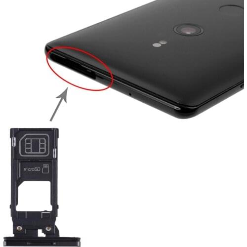 SIM Card Tray+Micro SD Card Tray Holder Replacement for Sony Xperia XZ3 Phone Spare Parts