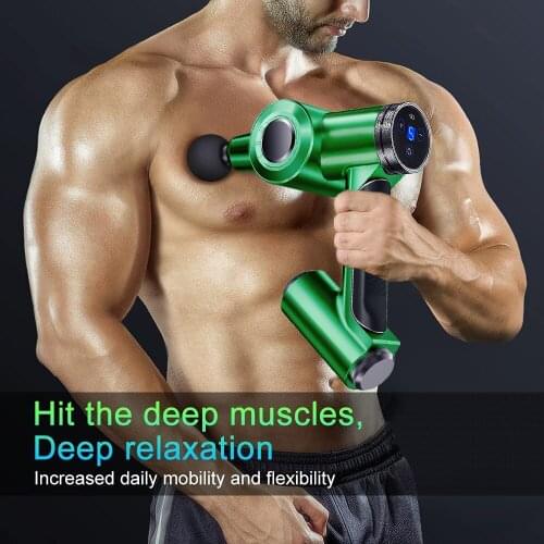 Massage Gun Deep Tissue Percussion Muscle Massager For Pain Relief 5 Speeds Fascia Gun Electric Body Massager FG011