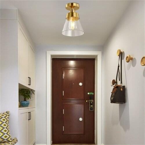 OUFULA Copper Ceiling Lights Modern Aisle Lights Home Creative Decoration Suitable For Home