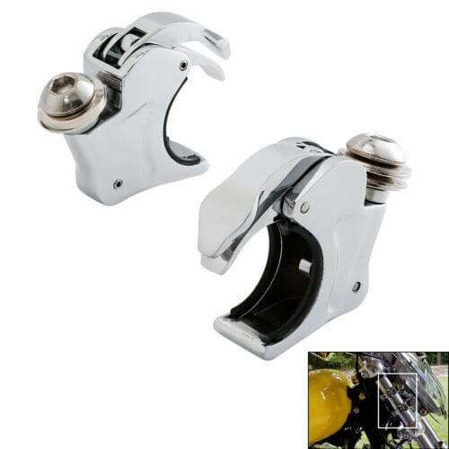 Motorcycle 39mm Quick Release Windscreen Clamps For Harley Dyna Sportster 883 1100 1200