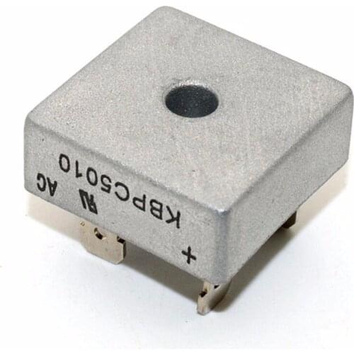 Wholesale 1000V 50A single-phase bridge rectifier 4PIN KBPC5010 for generators machines equipments,15pcs/lot