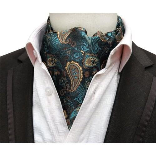Luxury Men Ascot Wedding Party Formal Cravat for Man