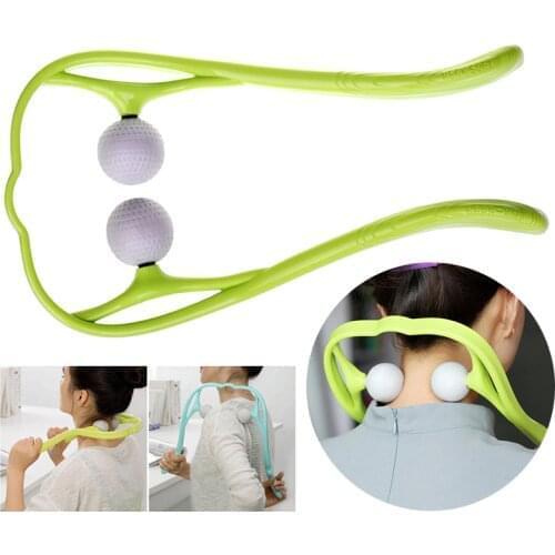 Cervical Massage Stick Body Neck Roller Massager U Shaped Manually Tool Health Therapy Stress Relax Soft Reduces Fatigue DFA