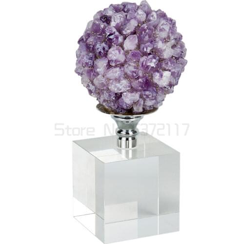 Nordic Geometric Abstract Naturalamethyst Hole Cluster Agate Living Room Model Room Office Soft Matching Craftscrystal Ornaments