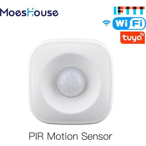Smart WiFi PIR Motion Sensor Human Detector Smart Life Tuya App Control Alarm System Smart Body Movement Sensor Work with IFTTT