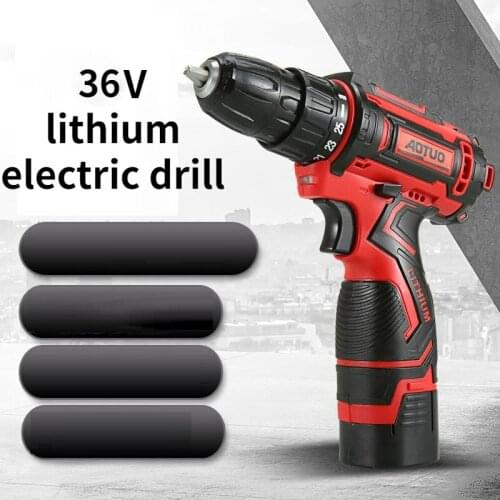 Brand new electric drill 12/18/36V electric screwdriver mini wireless power driver DC lithium ion battery household DIY keyless
