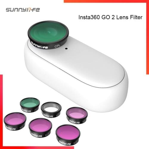 Sunnylife Insta360 GO 2 Lens Filter ND4 ND8 ND16 ND32 CPL MCUV ND Combo Filters Set For Insta360 GO 2 Action Camera Accessories