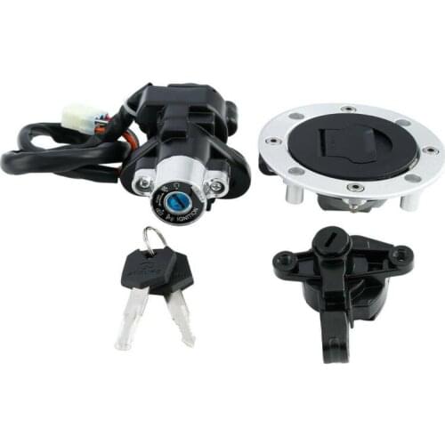 Motorcycle Gas Fuel Cap Ignition Switch Seat Lock Keys For Yamaha Kawasaki Suzuki GSF650 Bandit 2003-15