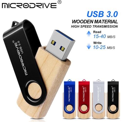 Wooden rotation usb3.0 Flash Drive pendrive 8GB 16GB 32GB 64GB pen drive flash memory memoria usb pendrive usb stick