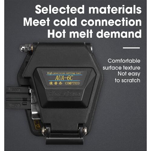 Fiber Cleaver AUA-6C Cable Cutting Knife FTTT Fiber Optic Knife Tools Cutter High Precision Cleavers 16 Surface Blade