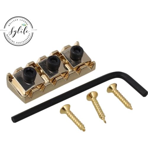 Gold Guitar Lock nut 42mm For Double Lock System Bridge