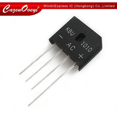 1pcs/lot KBU1010 10A 1000V SIP4 In Stock