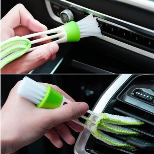 2 In 1 Car Air-Conditioner Outlet Cleaning Tool Multi-purpose Dust Brush Car Accessories Interior Multi-purpose Brush
