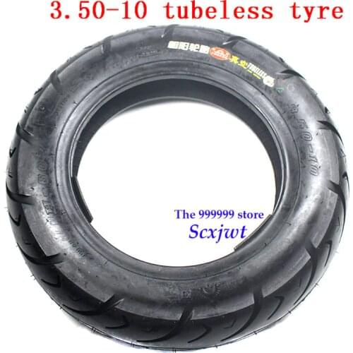 3.50-10 Motorcycle Tubeless Tire for Moped Scooter 50cc 80cc 150cc 350-10 vacuum tire 3.50-10