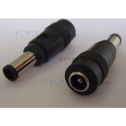 5pcs female dc jack 5.5*2.1mm to 6.0*4.4mm male dc jack, dc cocket to dc plug convertor