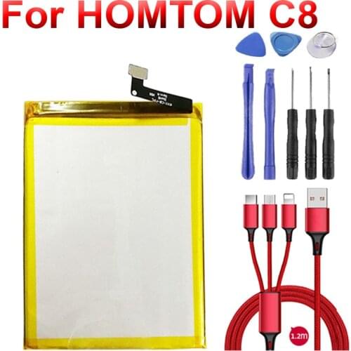 3000mah battery for HOMTOM C8 5.5inch 18:9 Full Display Android 8 Smartphone