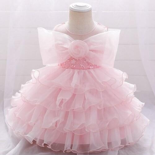 Kids Cake Tutus Newborn Cake Princess Wedding Toddler Birthday Party Children Baptism Baby Girl Clothes Summer Dresses Vestidos