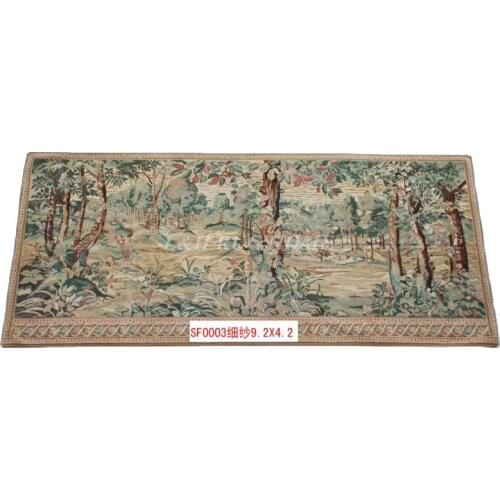 Free Shipping 100% 9.2'x4.2' French Aubusson Tapestry Handwoven wall haning tapestry, Gobelin tapestry