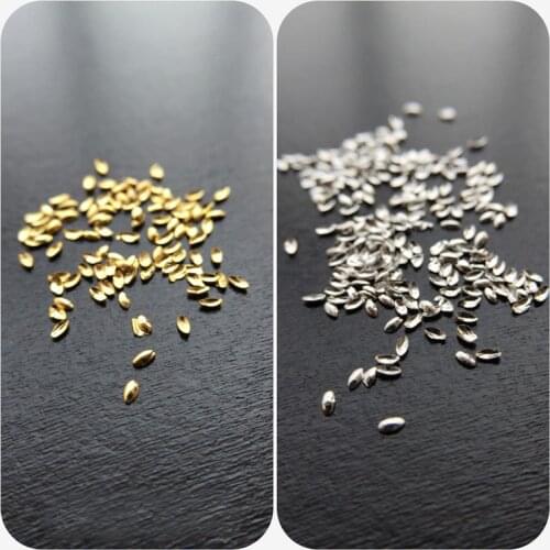Free Shipping 250Pcs Nail Art Punk Rivet Golden Silver horse-eye shape Metal Nail Art Metallic Studs tips sizes1x2mm,2x4mm
