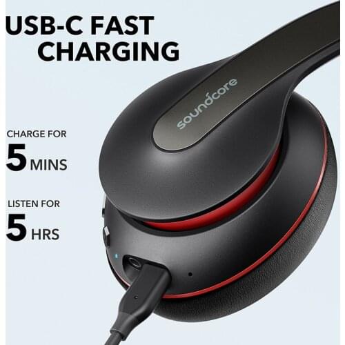 Anker Soundcore life Q10 wireless Bluetooth headphones, ear and foldable, high definition certified sound, 60 hours