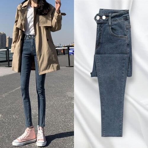 Black Jeans High Waist Loose Denim Harem Pants Wide Leg Ankle-Length Pants cargo pants women Mom Baggy Jeans Fall 2020 Women